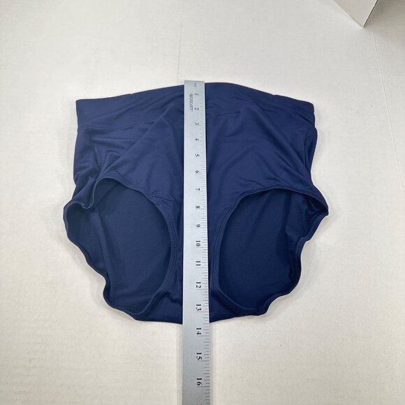 Warner's Women's Size Large 7 Panty Brief High Waist Navy Blue New Without Tags - Picture 5 of 6